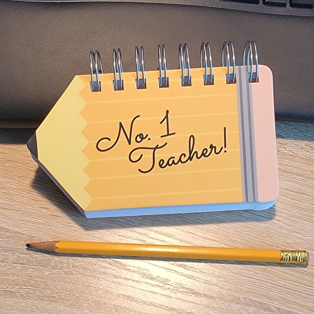 Bundle! Teacher Spiral Pencil Notepad + Checklist Notepad